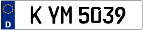 Trailer License Plate